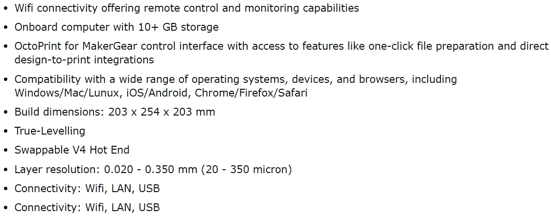 מדפסת תלת מימד MAKERGEAR 3M-SE S3D TEXT